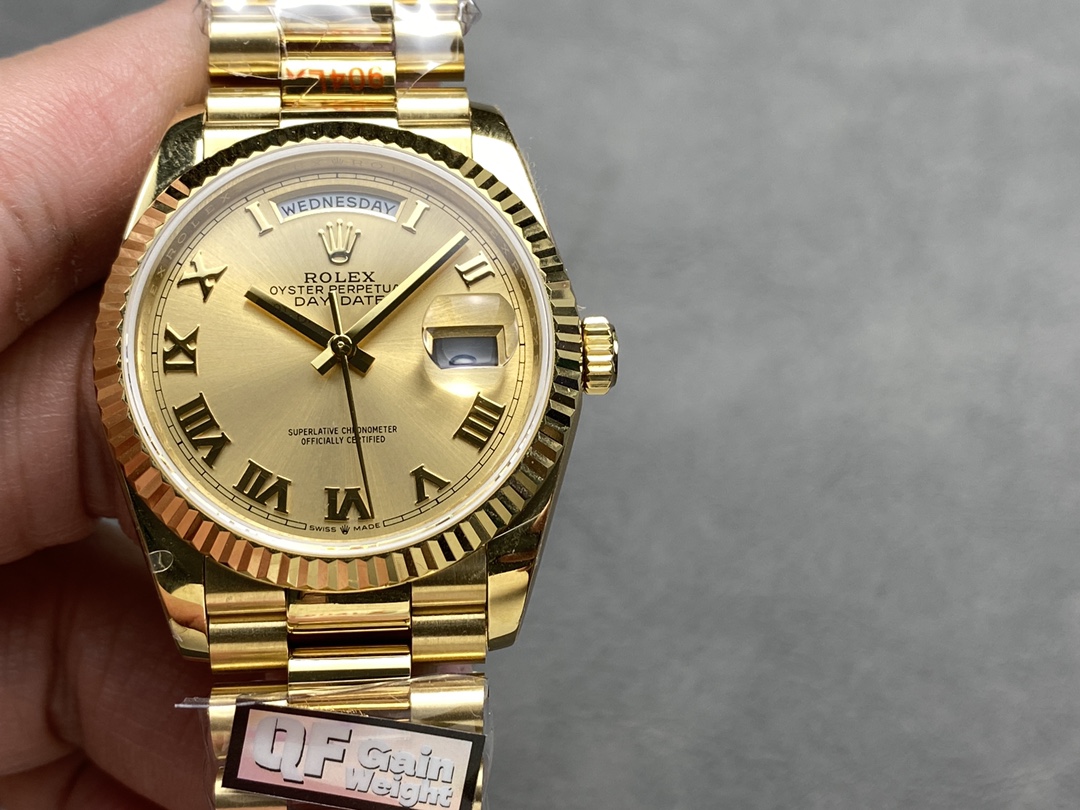 Rolex Day-Date 118238 Champagne Dial 36mm Unisex Replica Watch - Image 3