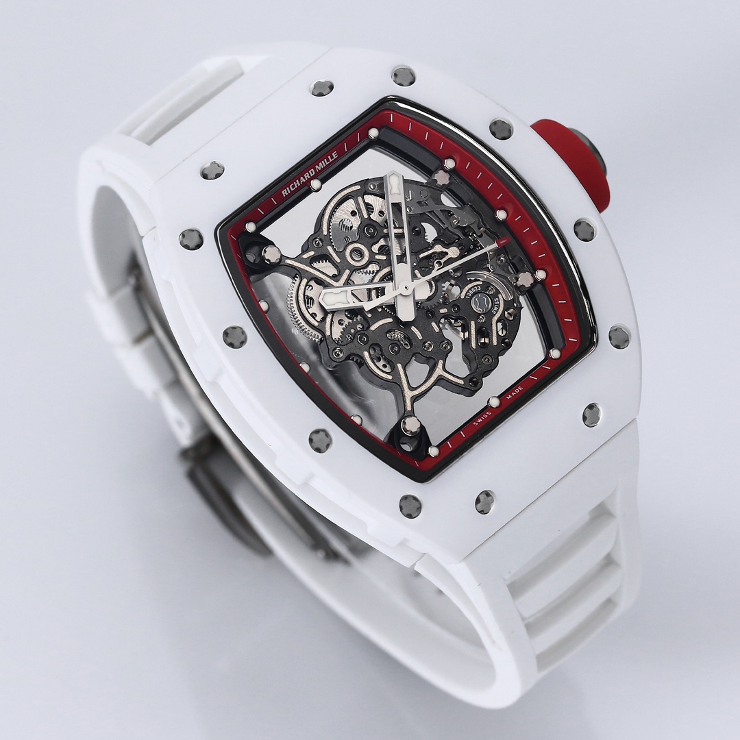 Richard Miller RM 055 RMUL2 NTPT Carbon Fiber White Case Red Mark - Image 4