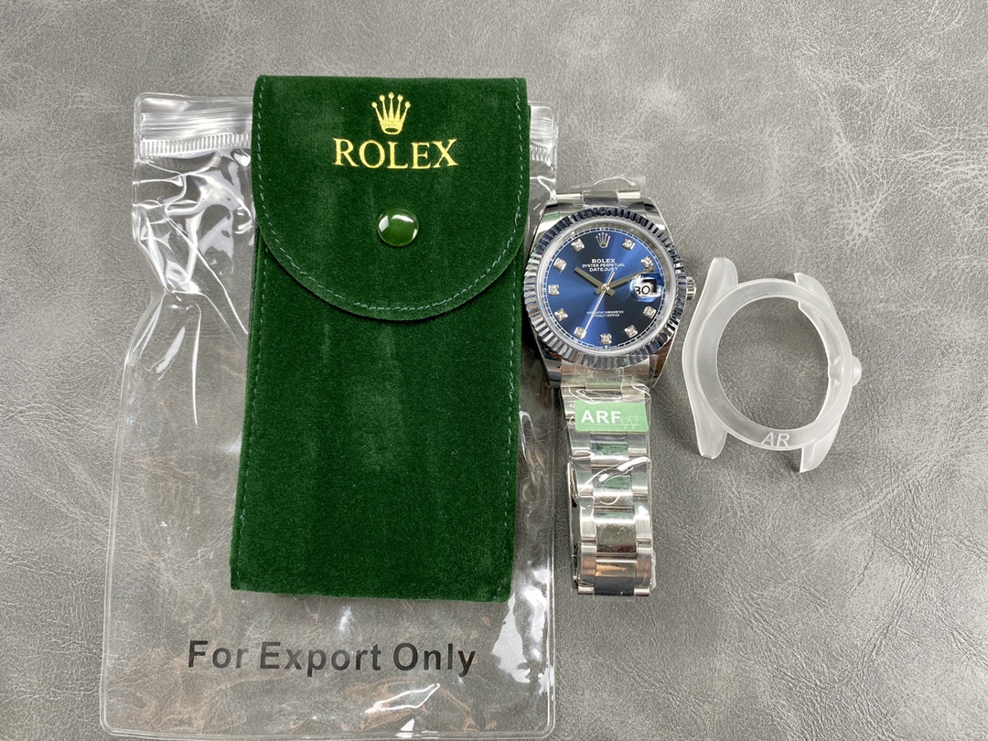 Rolex Datejust 126334 0015 Fluted Bezel Blue Diamond Dial 41MM Mens Replica Watch - Image 11