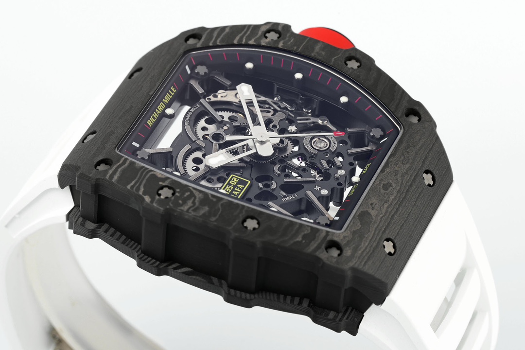 Richard Mille RM 035-02 Rafael Nadal NTPT Carbon on White Rubber Strap - Image 5