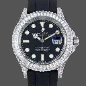 Rolex Yacht Master White Gold 42mm 226679TBR Bagutte bezel Black Dial