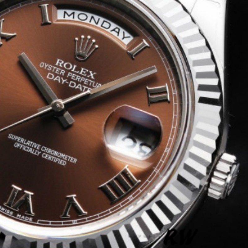 Rolex Day-Date 118239 Chocolate Brown Dial 36mm Unisex Replica Watch - Image 4