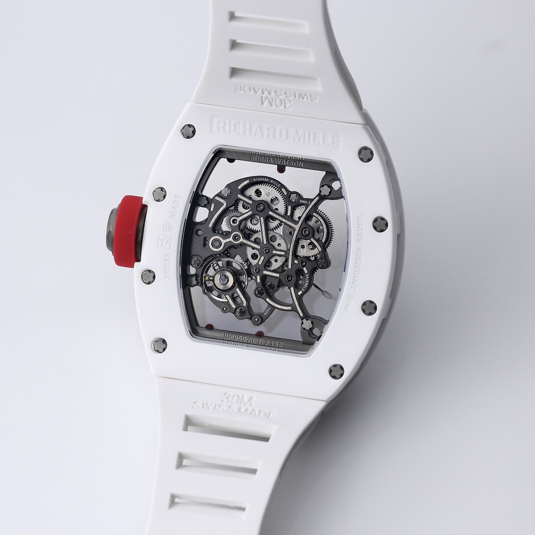 Richard Miller RM 055 RMUL2 NTPT Carbon Fiber White Case Red Mark - Image 7