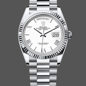 Rolex Day Date 36 White Dial Platinum President Bracelet m128236 0017