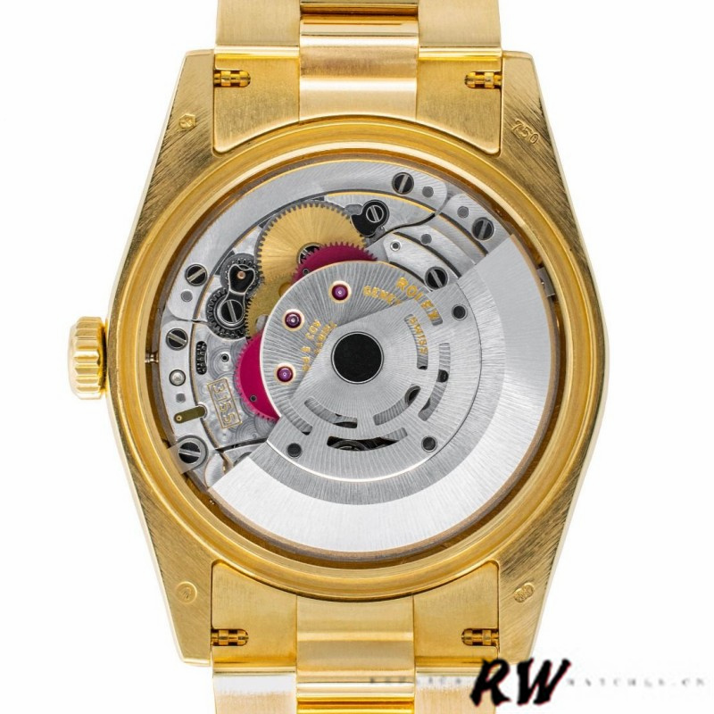 Rolex Day-Date 118208 Yellow Gold Champagne Diamond Dial 36mm Unisex Replica Watch - Image 5