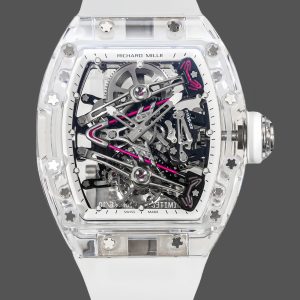 RM38-02 Richard Mille Tourbillon Movement Edition Crystal White Rubber Strap
