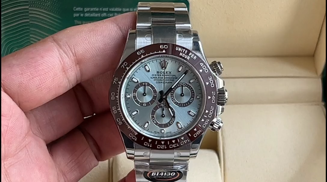 Rolex Cosmograph Daytona 116506 50th Anniversary Ice Blue Dial 40mm Mens Replica Watch - Image 2