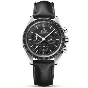 OMEGA Speedmaster Moonwatch 42mm Men's Leather Strap Chronograph Watch