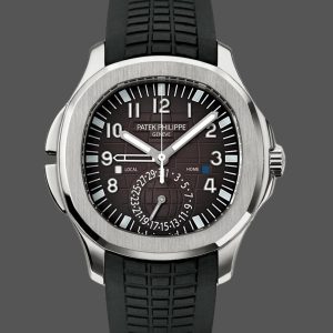 Replica Patek Philippe Aquanaut 5164A 001 Stainless Steel Dual Time 40mm Mens Watch