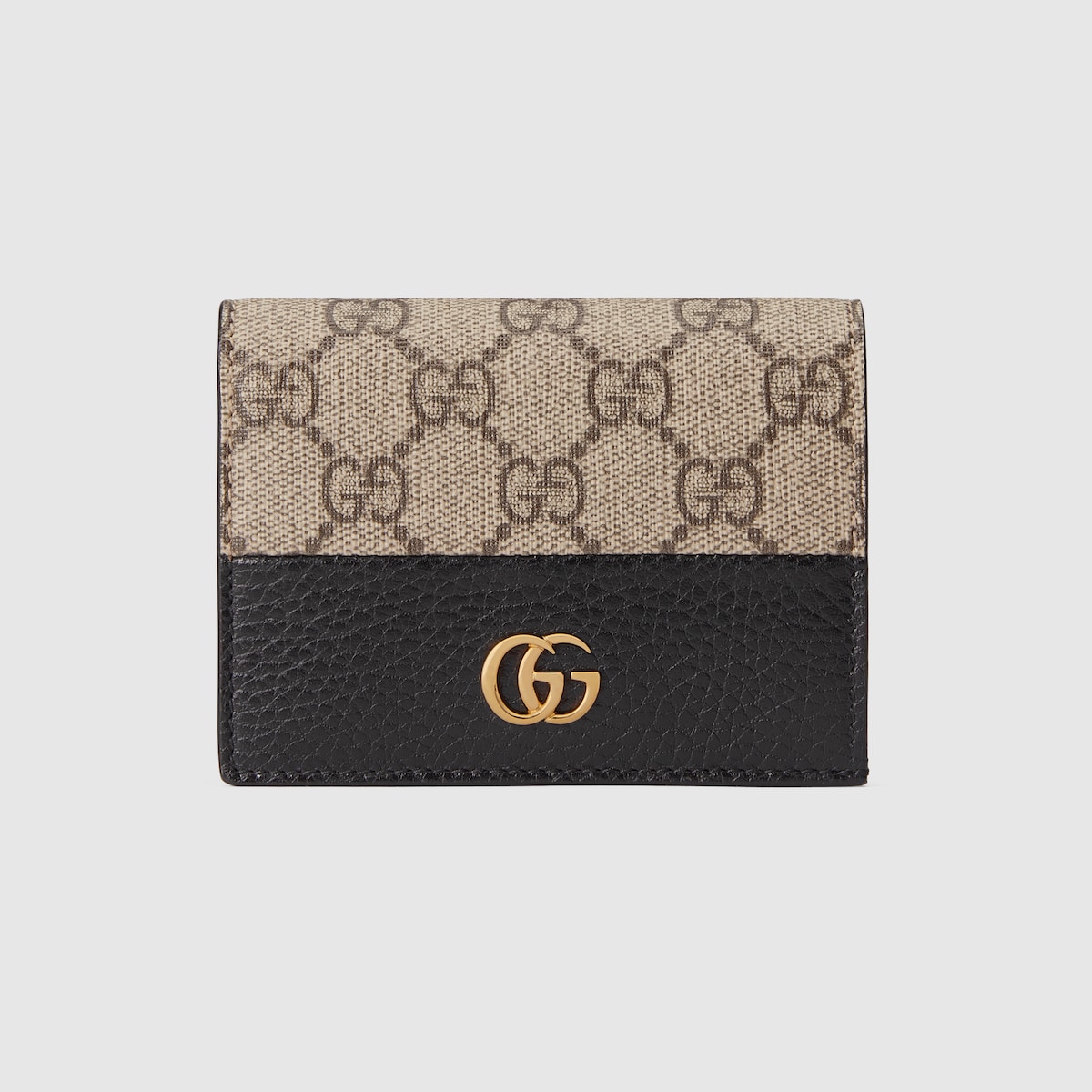 GG Marmont Bi-Color Card Case Wallet