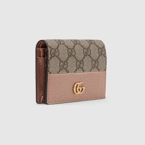 GG Marmont Bi-Color Card Case Wallet