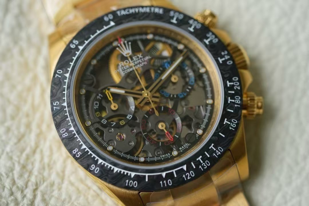 Rolex Daytona 116508 Artisans de Genève Skeleton Dial Steel Case Replica Watch - Image 3