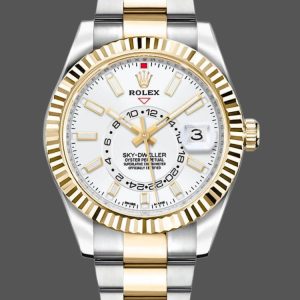 Rolex Sky-Dweller 326933 Stainless Steel White Dial 42MM Mens Replica Watch