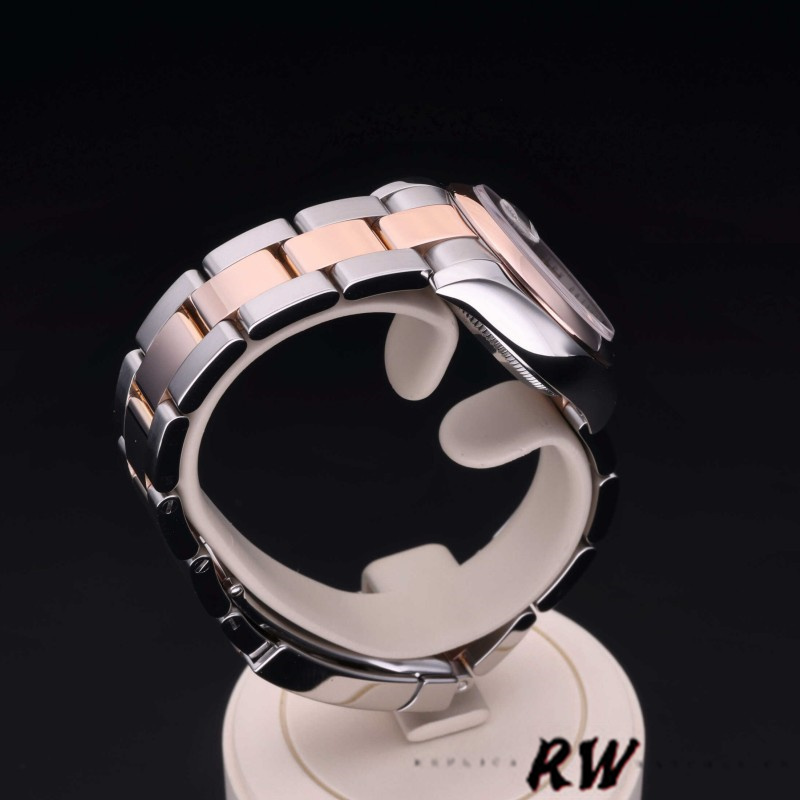 Rolex Datejust 179161 Stainless Steel and Everose Gold Concentric Circle Silver Dial 26MM Lady Replica Watch - Image 5