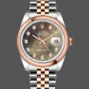 Rolex Datejust 116201 Black Mother of Pearl Dial 36mm Unisex Replica Watch