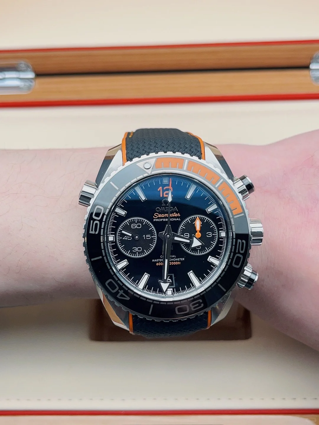 Omega Planet Ocean 600 M Omega Co-axial Master Chronometer Chronograph Watch - 45.5 mm Steel Case - Image 4