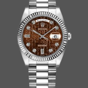 Rolex Day-Date 118239 Jubilee Chocolate Brown Dial 36mm Unisex Replica Watch