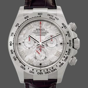 Rolex Daytona 116519 Brown Leather strap Meteorite Dial 40mm Mens Replica Watch