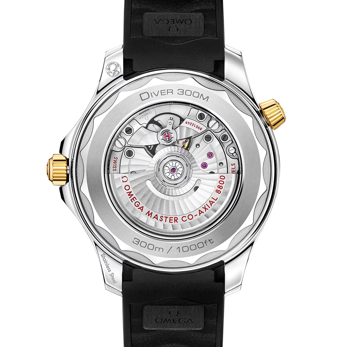 OMEGA Seamaster Diver 300m 42mm Black Dial & 18ct Yellow Gold Men's Watch - Image 2