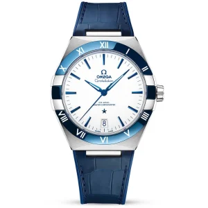 OMEGA Constellation 41mm Steel & Ceramic White Ceramic Dial Automatic Strap Watch