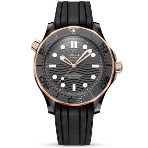 OMEGA Seamaster Diver 300m 43.5mm Black Ceramic & 18ct Sedna Gold Men's Watch