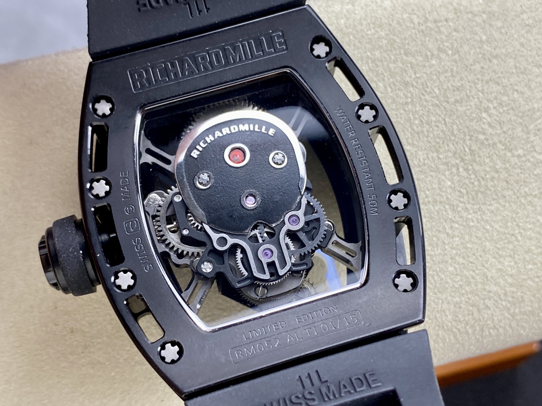 5 Colors Richard Mille Limited Edition RM52 Skull Titanium Tourbillon Openworked Dial - Image 36