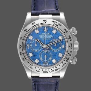 Rolex Daytona 116519 Sodalite diamonds dial 40mm Mens Replica Watch