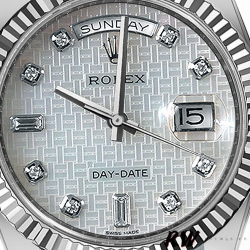 Rolex Day-Date 118239 Mother of Pearl White Dial 36mm Unisex Replica Watch - Image 2
