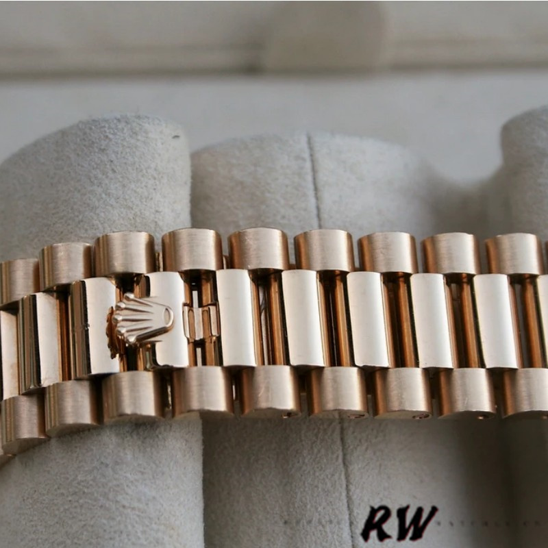 Rolex Day-Date 228398TBR Black Diamond Dial Diamond Bezel 40mm Mens Replica Watch - Image 5