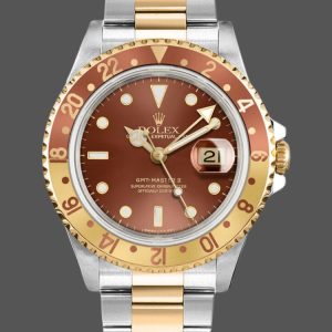Rolex GMT-Master II 16713 White Gold Chocolate Dial 40mm Mens Replica Watch