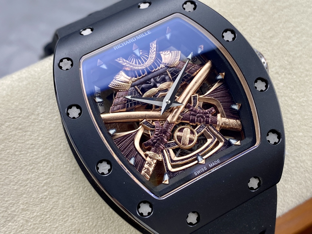 Richard Mille RM47 Edition Tourbillon Skeleton Black Ceramic Casing Watch - Image 4
