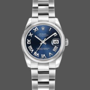 Rolex Datejust 179160 Oyster Bracelet Blue Roman Dial 26MM Lady Replica Watch