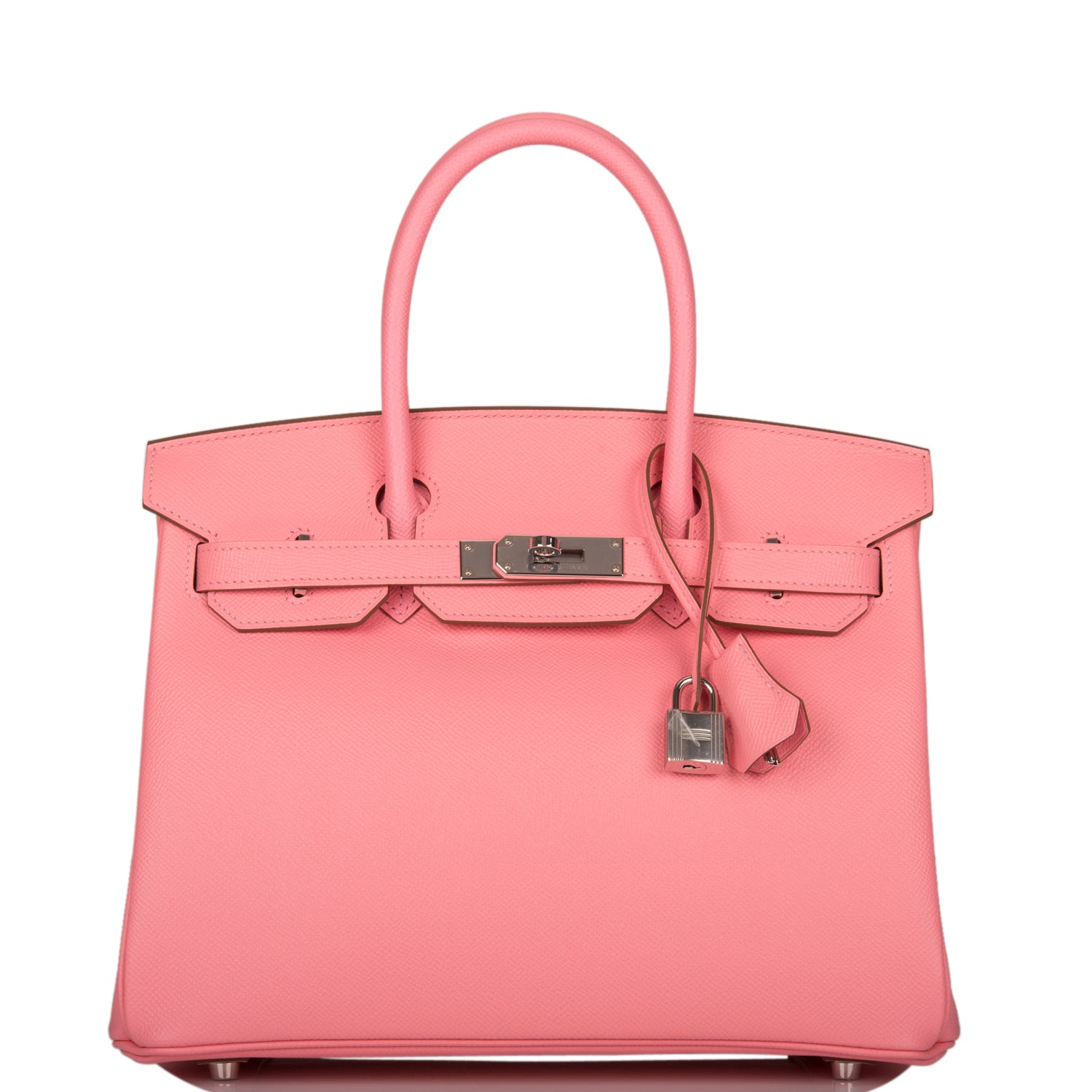 Hermes Birkin 30 Rose Confetti Epsom Palladium Hardware - Image 7