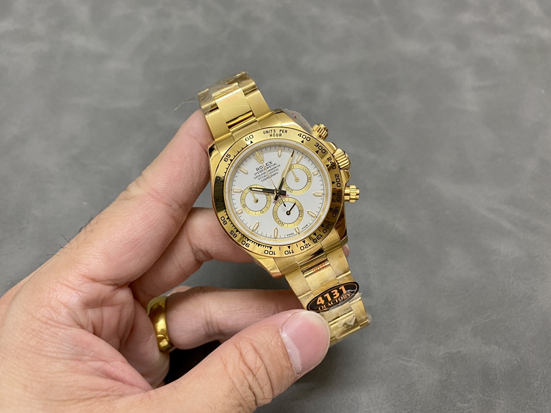 Rolex Cosmograph Daytona 116528 White Index Dial 40MM Mens Replica Watch - Image 6