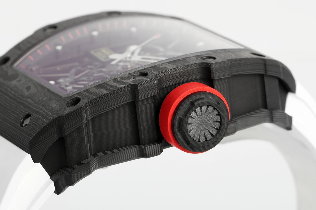 Richard Mille RM 035-02 Rafael Nadal NTPT Carbon on White Rubber Strap - Image 7