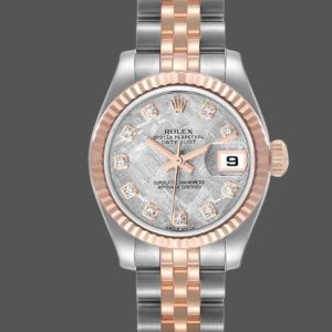 Rolex Datejust 179171 Diamond Meteorite Dial Fluted Bezel 26MM Lady Replica Watch