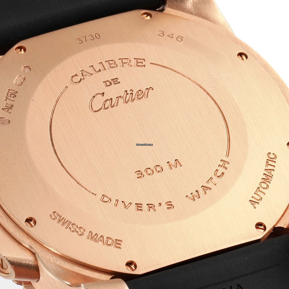 CARTIER Calibre Rose Gold Black 42mm WGCA0010 - Image 6