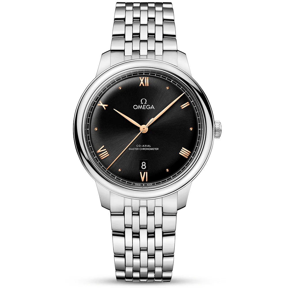 OMEGA De Ville Prestige 40mm Black/Rose Dial Men's Automatic Bracelet Watch