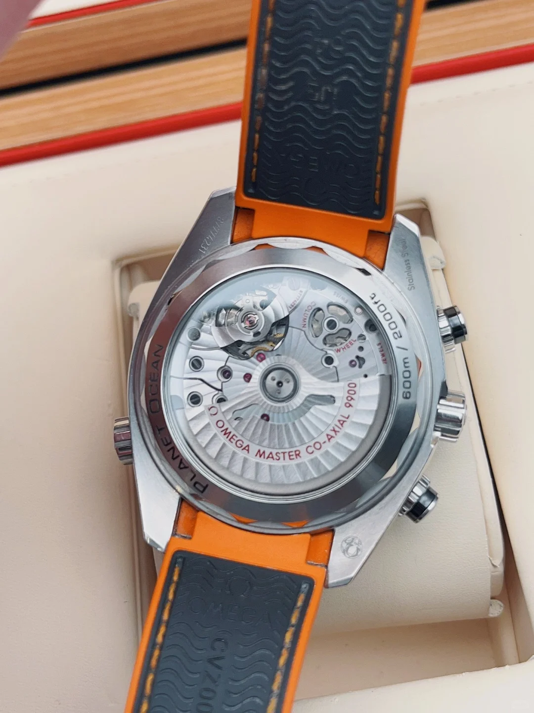 Omega Planet Ocean 600 M Omega Co-axial Master Chronometer Chronograph Watch - 45.5 mm Steel Case - Image 3