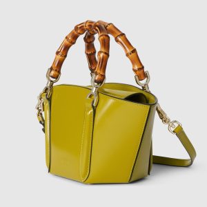 Mini Bamboo Top Handle Tote Bag