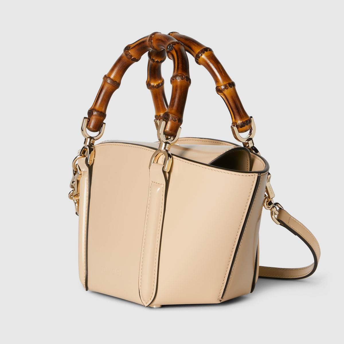 Mini Bamboo Top Handle Tote Bag - Image 5