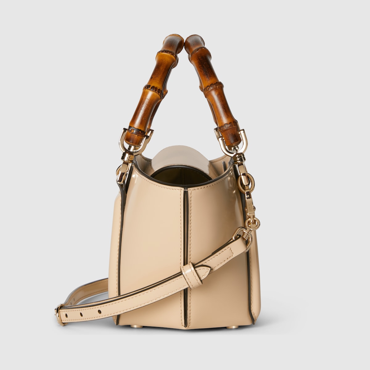Mini Bamboo Top Handle Tote Bag - Image 7