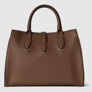 Medium Tote Bag With Hook Closure