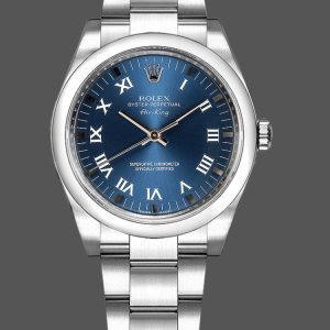 Rolex Oyster Perpetual Air-King 114200 Blue Dial 34mm Unisex Replica Watch