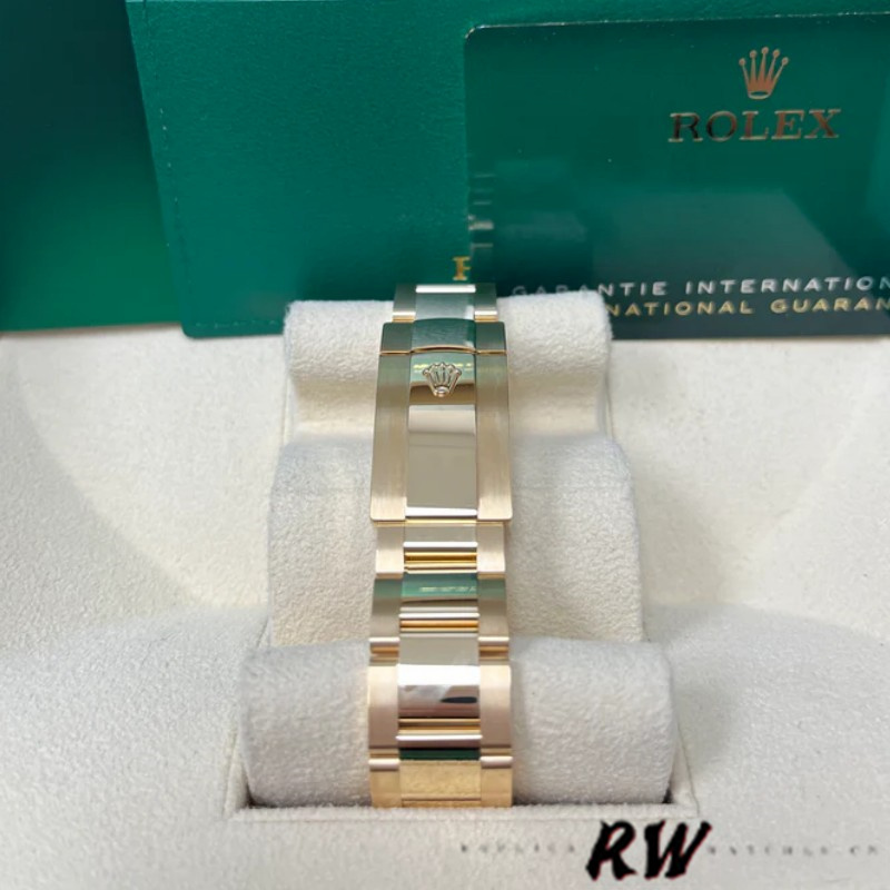 Rolex Sky-Dweller 326938 Yellow Gold White Dial 42mm Mens Replica Watch - Image 5