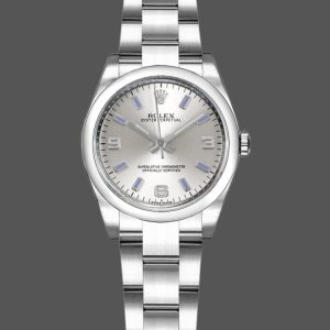 Rolex Oyster Perpetual 176200 Stainless Steel Silver Dial 26MM Lady Replica Watch
