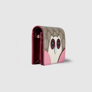 GG Mini Wallet With Owl Detail
