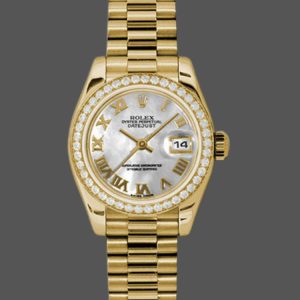 Rolex Datejust 179138 White Mother Of Pearl Roman Numeral Dial 26MM Lady Replica Watch