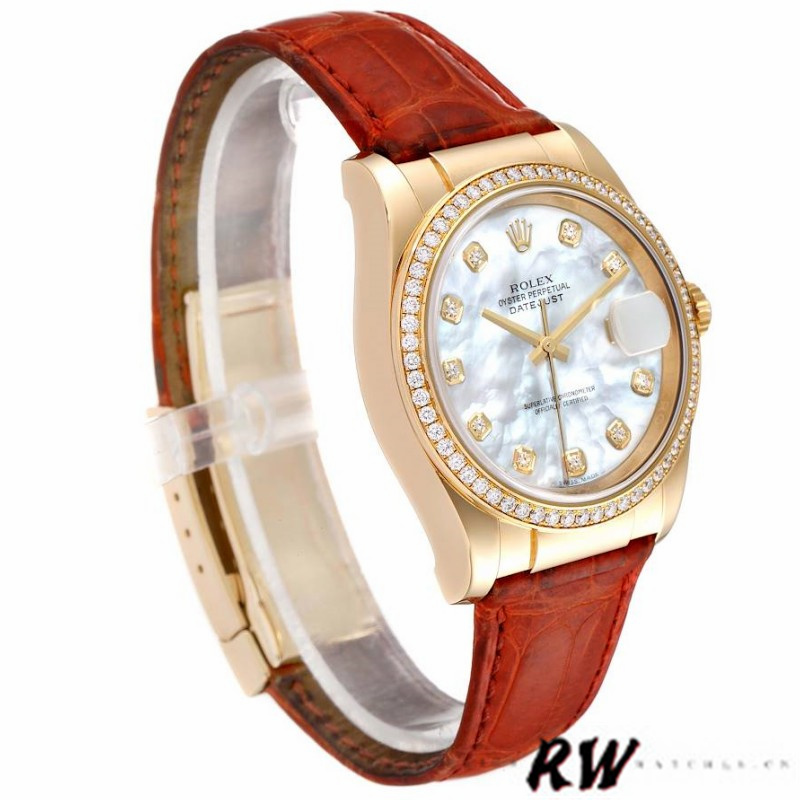 Rolex Datejust 116188 Mother of Pearl Diamond 36mm Unisex Replica Watch - Image 2