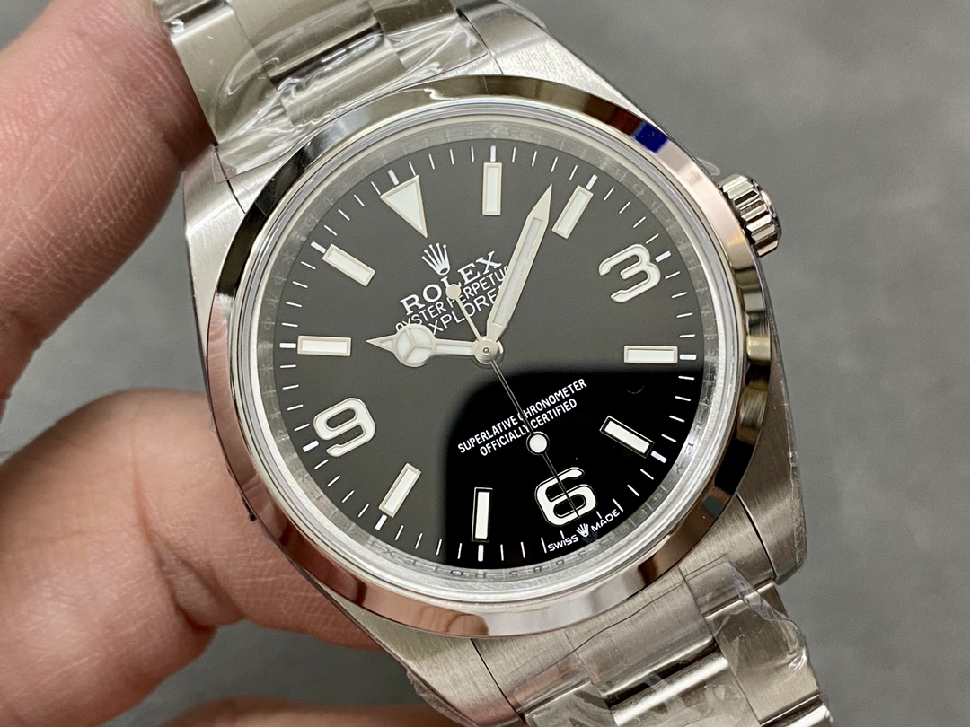 Rolex Oyster Perpetual 177200 Black Arabic Dial Domed Bezel 31mm Lady Replica Watch - Image 4